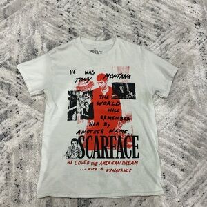 PacSun Scarface Graphic Tee - White and Red